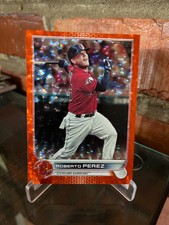 2022 Topps Series 2 #618 Roberto Perez Orange Foilboard /299 Cleveland Guardians