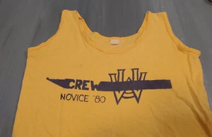 Vtg 1980 UW University of Washington "novice" Tank Top Shirt Rowing Cotton XL - Picture 1 of 4