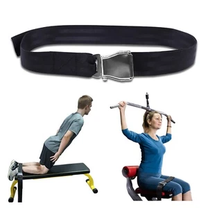Quick Release Nordic Hamstring Curl Strap Adjustable Leg Workout Belt - Picture 1 of 7