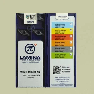 10PCS Lamina CNC Turning inserts Carbide inserts VBMT110304NN LT10 VBMT221 NEW - Picture 1 of 1