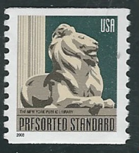 Scott #3769...(10) Cent...Library Lion... 10 Stamps - Picture 1 of 1