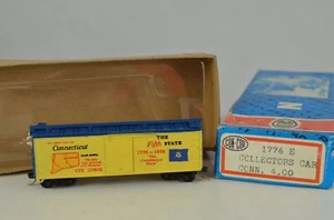 Vintage Con Cor Train Car Spur N Connecticut State Collector Boxcar 1776 E Lu - Bild 1 von 12