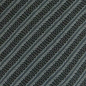 Gray Blue Striped Silk Tie - Picture 1 of 10