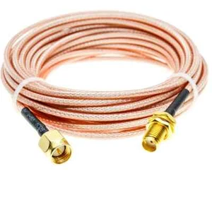 RG316 CABLE SMA Male To SMA Female Bulkhead Crimp connector Coax RF Extension - Zdjęcie 1 z 4