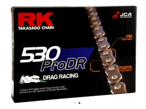 Suzuki GSX1300R 1999-2024 RK Drag Race 530 Chain Series 130 Links Max HP 350 - Picture 1 of 4