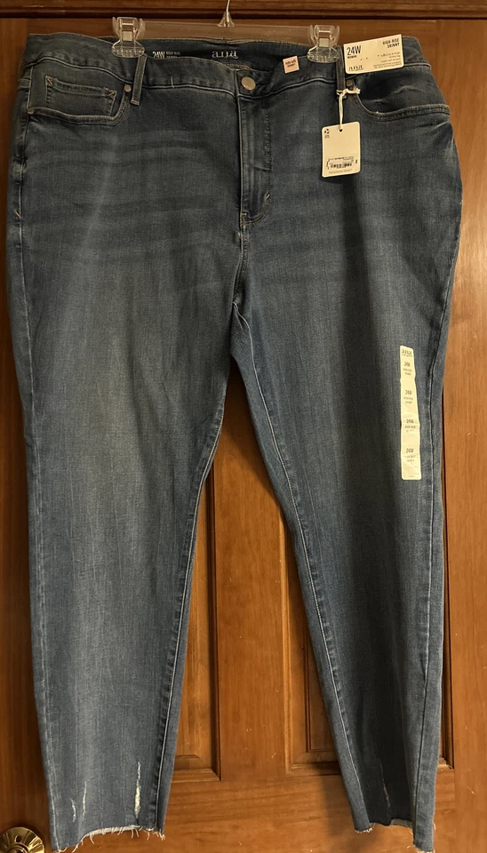 a.n.a Womens High Rise Skinny Size 24W Jeans (1028)