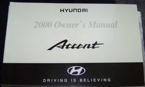 2000 hyundai accent owners manual new original - Imagen 1 de 1