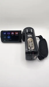 4k 10x Zoom Camcorder W/ Accessories And Hard Case. - Picture 1 of 12