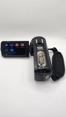 4k 10x Zoom Camcorder W/ Accessories And Hard Case. - Image 1 of 4