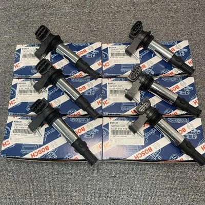 6X BOSCH Ignition Coil 0221604112 For 2004-2009 Cadillac Saab Buick Chevrolet V6 - Image 1 of 4