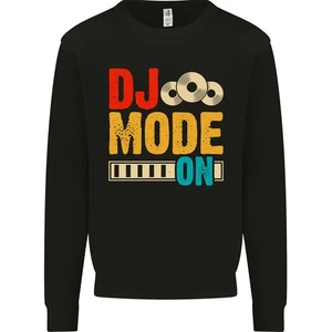 DJ Mode On DJing Music Kids Sweatshirt Jumper - Picture 1 of 33