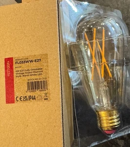 10 x FestoonPro E27 Vintage LED Filament Festoon Dimmable 4W Warm White - Picture 1 of 3