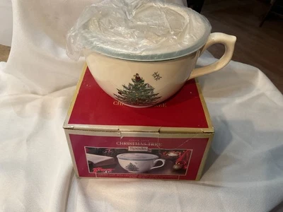 Spode Christmas Tree Jumbo Cup W Lid 20 Oz NIB - Image 1 of 4
