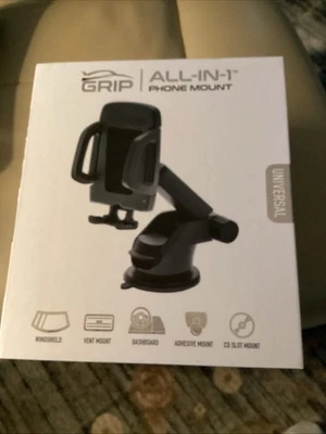 New GRIP All-In-1 Universal Phone Mount Mobile Holder for Your Car - Image 1 of 3