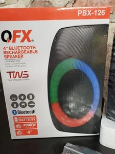 QFX PBX-136 Tragbarer Bluetooth Lautsprecher mit LED Partylichtern - Integriert 6,5" - Bild 1 von 2
