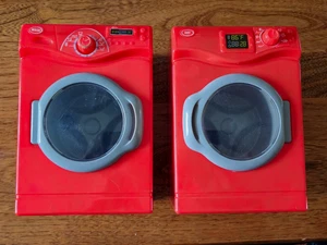 My Life rot Waschmaschine & Trockner Waschküche Set toller gebrauchter Zustand ~ HÜBSCH - Bild 1 von 10