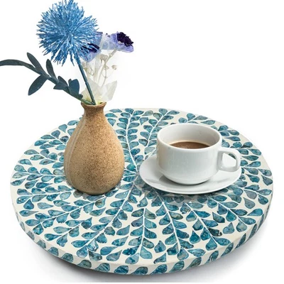 懒人苏珊台面-懒惰的苏珊桌子,珍珠母转盘 O... — 第 1/4 张图片