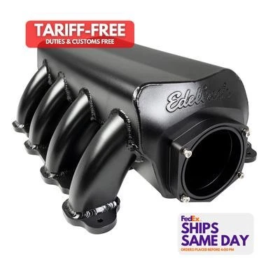 Edelbrock 7483, One Fits Ford 7.3L Godzilla Intake Manifold Aluminum Black Perfo - Image 1 of 4