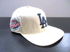 Gorra gorra de los Dodgers de Los Ángeles espalda a presión blanca azul MLB béisbol serie mundial para hombre - Imagen 1 de 9
