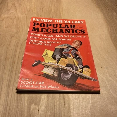 Vintage Popular Mechanics Magazine Aug. 1962. VG Condition. - Image 1 of 4