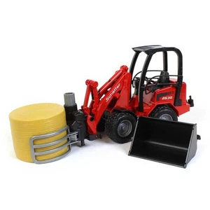 Bruder Schäffer Compact Loader 2630 with Bale Gripper & 1 Round Bale 02192 - Picture 1 of 6