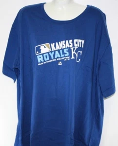Womens Majestic Kansas City KC Royals Authentic Coll Baseball MLB Tee T-Shirt - Picture 1 of 2