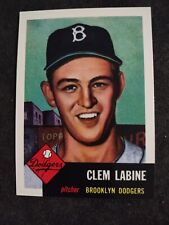 1991 Topps Archives 1953 Series CLEM LABINE #14 - Brooklyn Dodgers Baseball Card