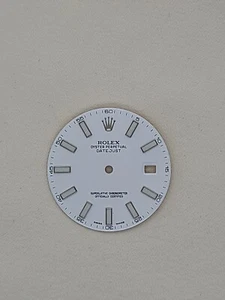 Genuine Rolex Datejust 41mm Dial White w/ Big Index 116300 116334 - Picture 1 of 2