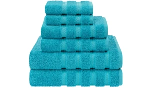 American Soft Linen Luxury 6 Piece Towel Set, 2 Bath Towels 2 Hand Towel 2 Washc - Picture 1 of 10