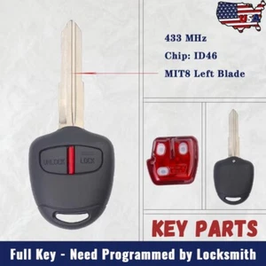 2Button Remote Key Fob for Mitsubishi L200 Shogun Pajero Montero 2006+ MIT8 Left - Picture 1 of 5