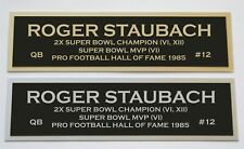 Roger Staubach nameplate for signed jersey football helmet or photo