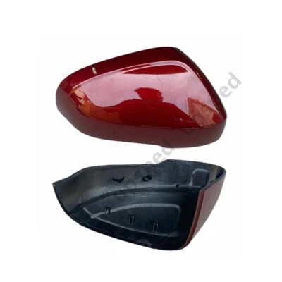 Cubierta roja del tapa del espejo retrovisor del lado derecho del pasajero para Volvo S60 S80 2012-2019 Foto 1 de 4