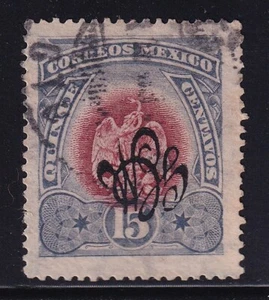 uco73 Mexico 1914 Civil War Script GCM Carranza ovpt inverted  Sc#483 - Picture 1 of 1