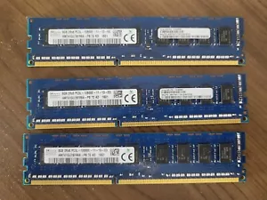 24GB (8GB * 3 pcs) SK hynix PC3L-12800E ECC DDR3 server RAM - Picture 1 of 1