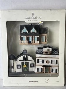 Hearth and Hand Magnolia Christmas Ornaments Wooden Chip & Joanna Gaines NIB - Picture 1 of 7