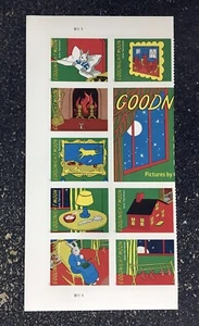2025USA Forever Goodnight Moon - Left Side Plate Block of 8 Stamps book - Picture 1 of 1