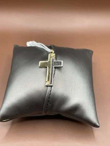 18K ECHT Gold 3 Farben Kreuz Anhänger - Bild 1 von 5