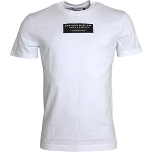 DOLCE & GABBANA T-shirt White Cotton DG Applique Men Casual IT50/US40/L 600usd - Picture 1 of 7