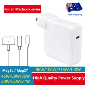 Power Adapter For Macbook Air Pro 45W 60W 85W Macbook Chargers USB Type C 96W M2 - Picture 1 of 19