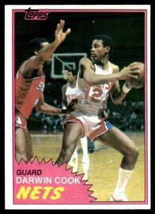1981-82 Topps Darwin Cook RC redes de Nueva Jersey #E77 - Imagen 1 de 2