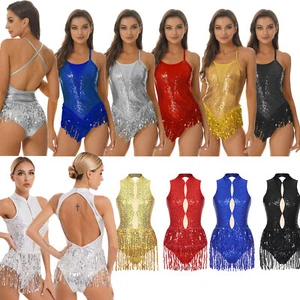 Body donna paillettes lucide nappa danza jazz latina danza body danza lirica - Foto 1 di 110