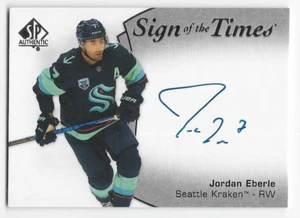 21/22 SP AUTHENTIC SIGN OF THE TIMES AUTOGRAPH Jordan Eberle #SOTTJE GROUP E - Picture 1 of 1