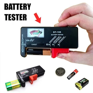Universal Batterietester Prüfer für kleine Haushaltsbatterien AA, AAA, 9 V, 8V - Bild 1 von 12