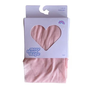 Girls Cat And Jack Dance Footless pink Nylon Spandex Tights Sz L 10/12 NEW - Picture 1 of 2