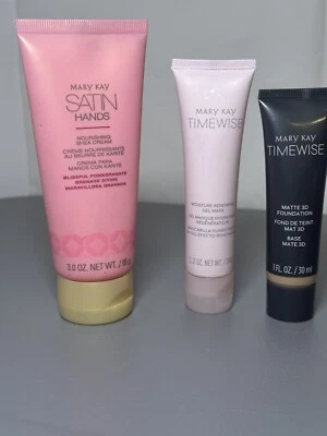 Set Of 3 Mary Kay Timewise Luminous 3D Foundation,Satin Hands, Moisture Gel Mask - Image 1 of 4