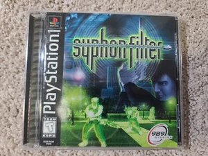 Syphon Filter PlayStation 1 PS1 Black Label Complete Fair Condition - Picture 1 of 7