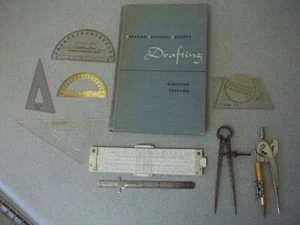 Architektur Zeichenbuch und Zeichenwerkzeuge ATS 1955 Beukema, Dietzgen - Bild 1 von 14