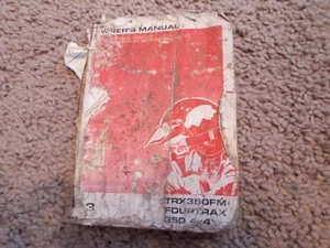 2003 Honda Fourtrax 350 FM Rancher Owners Manual - Picture 1 of 3