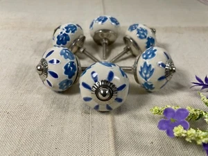 Vintage Ceramic Kitchen Bathroom Bedroom Cupboard Drawer Door Knob Handle - Picture 1 of 4