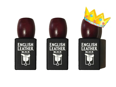 3 件英国皮革黑色男士 Dana 古龙水喷雾 3.4 盎司 Ea。 全新 罕见 无盒 — 第 1/2 张图片